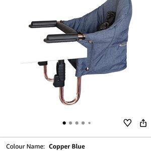 chic Portable Hook-On High Chair - Blue